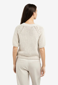 Short Sleeve Chunky knit Jumper