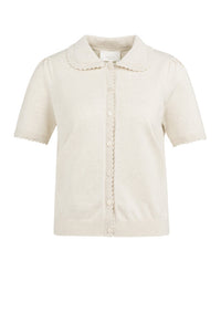 Short Sleeve Knit Cardigan