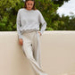 Wide Leg Jersey Trousers
