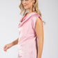 Cowl Neck Satin Blouse