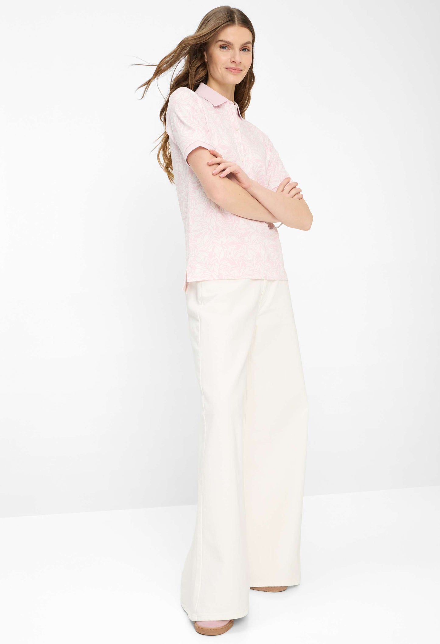 Cleo S Printed Polo Shirt