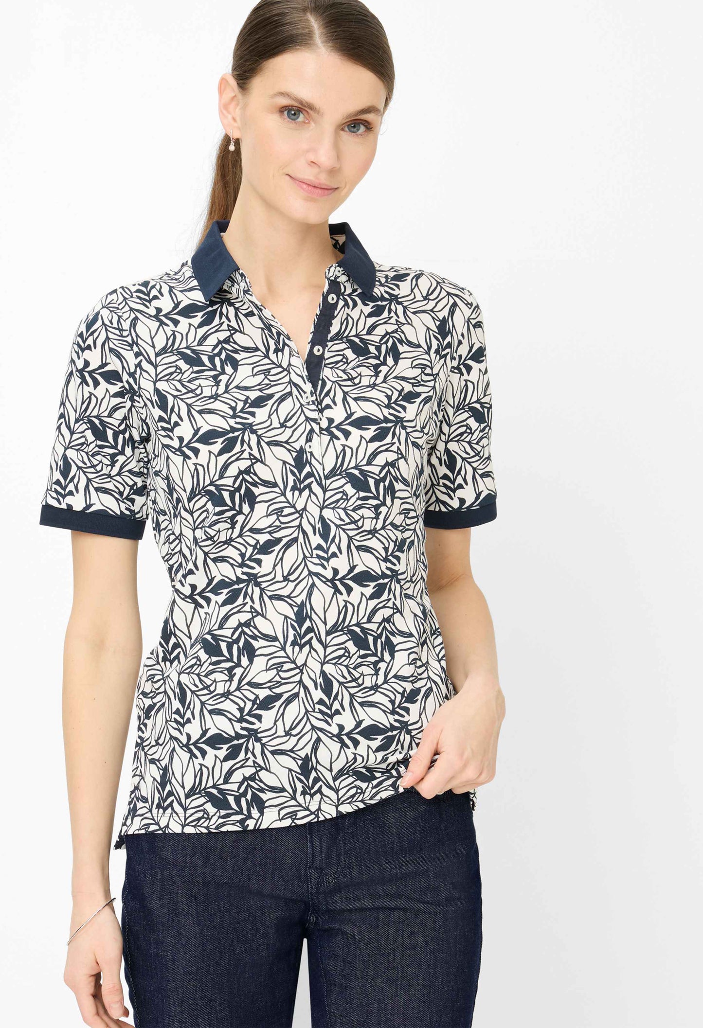 Cleo S Printed Polo Shirt