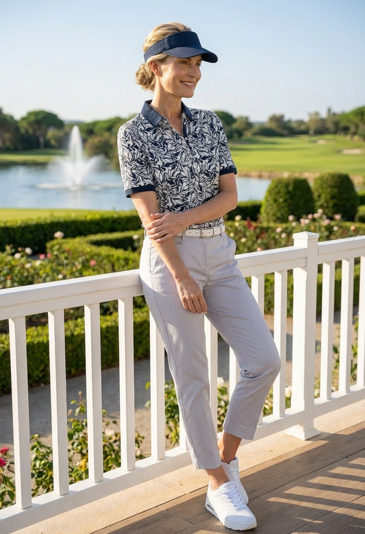 Cleo S Printed Polo Shirt