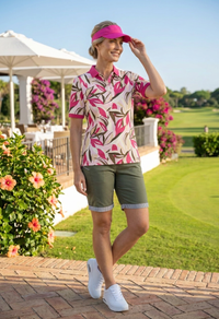 Cleo S Printed Polo Shirt
