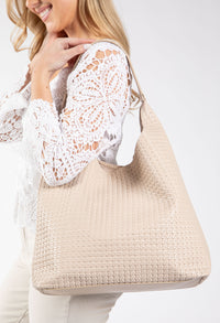 Faux Leather Tote Bag