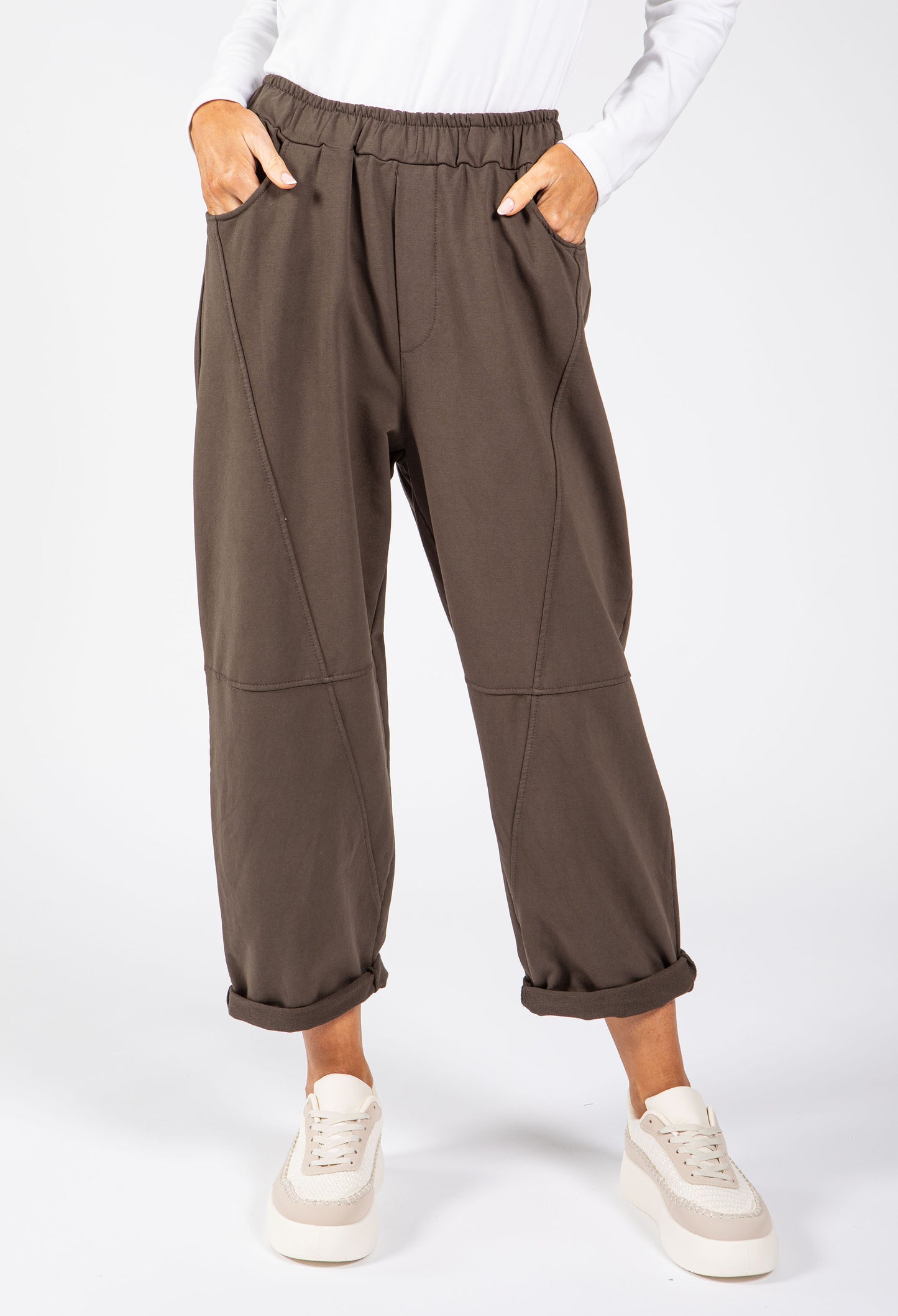 Seam Detail Barrel Joggers