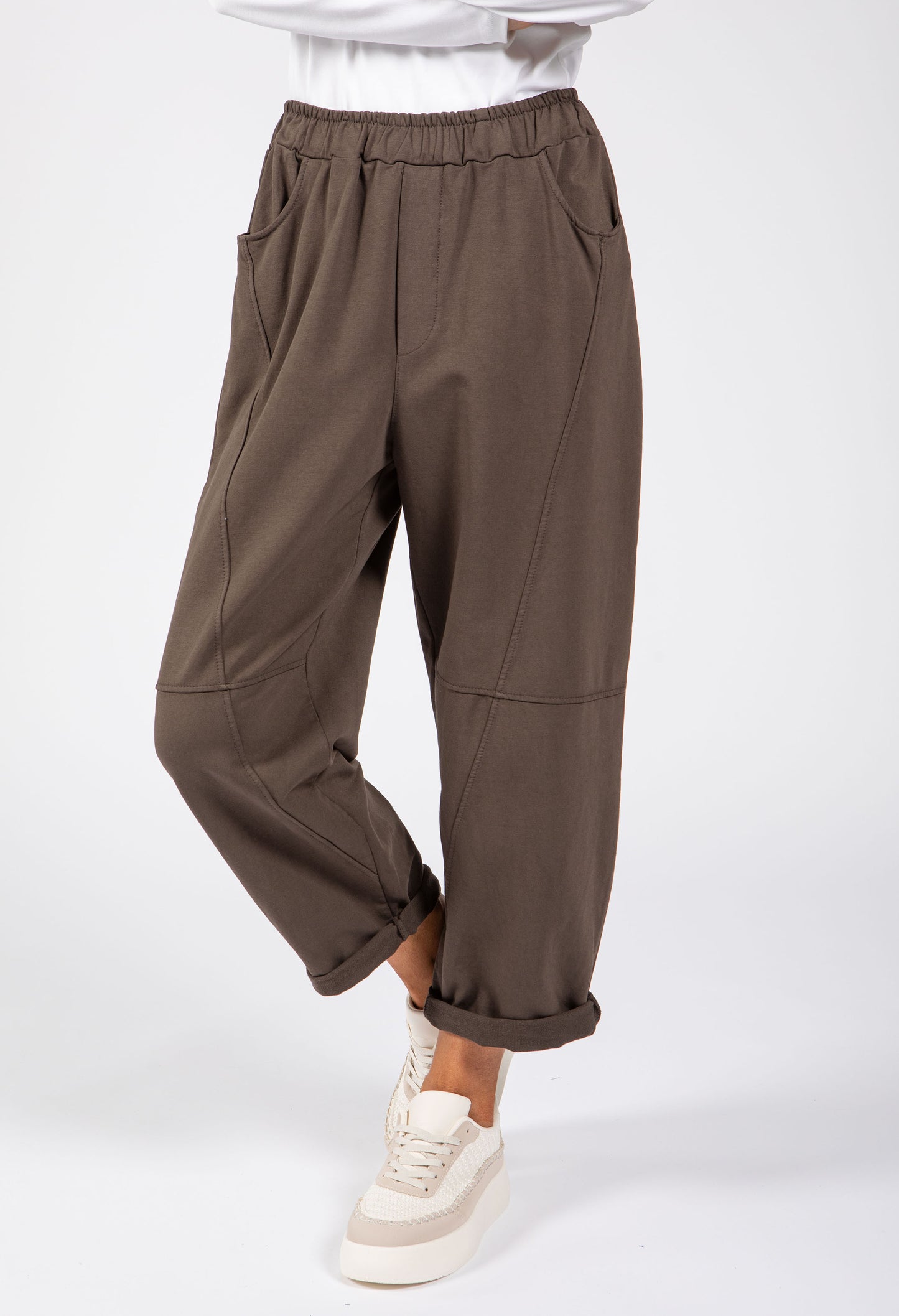 Seam Detail Barrel Joggers