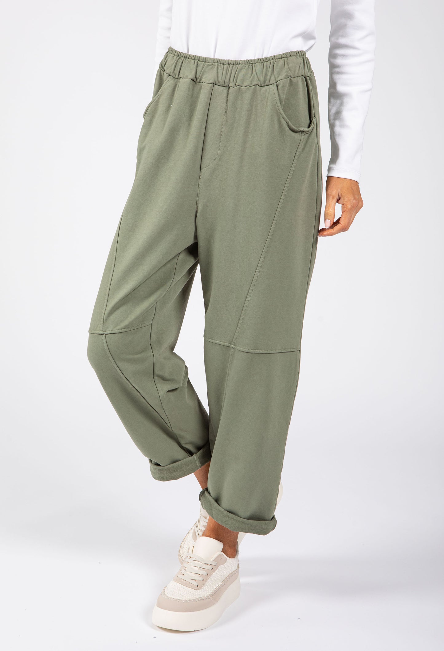 Seam Detail Barrel Joggers