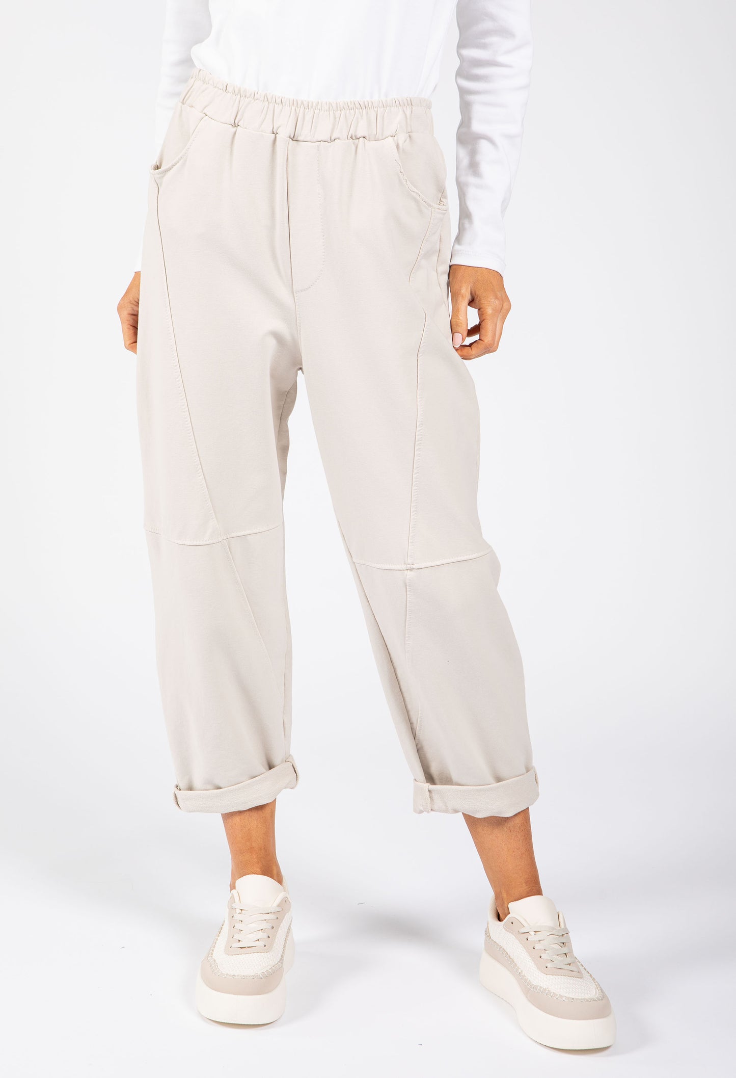 Seam Detail Barrel Joggers