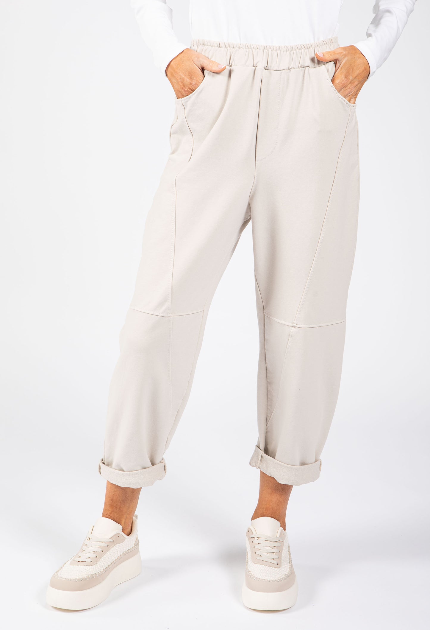 Seam Detail Barrel Joggers