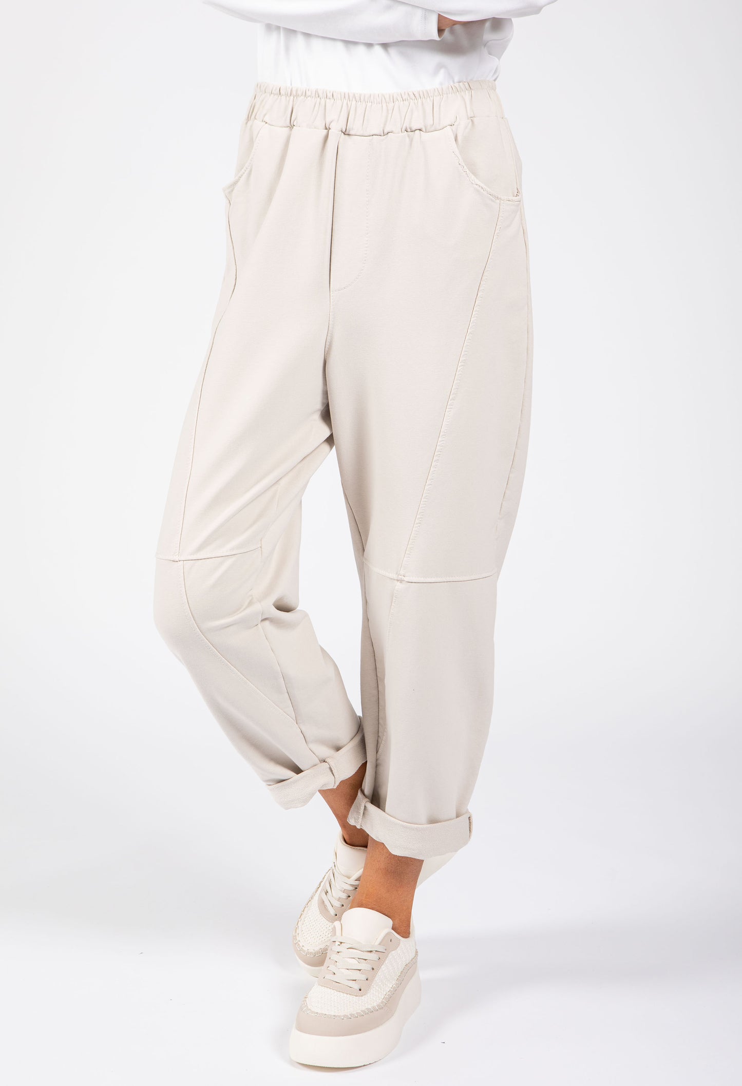 Seam Detail Barrel Joggers