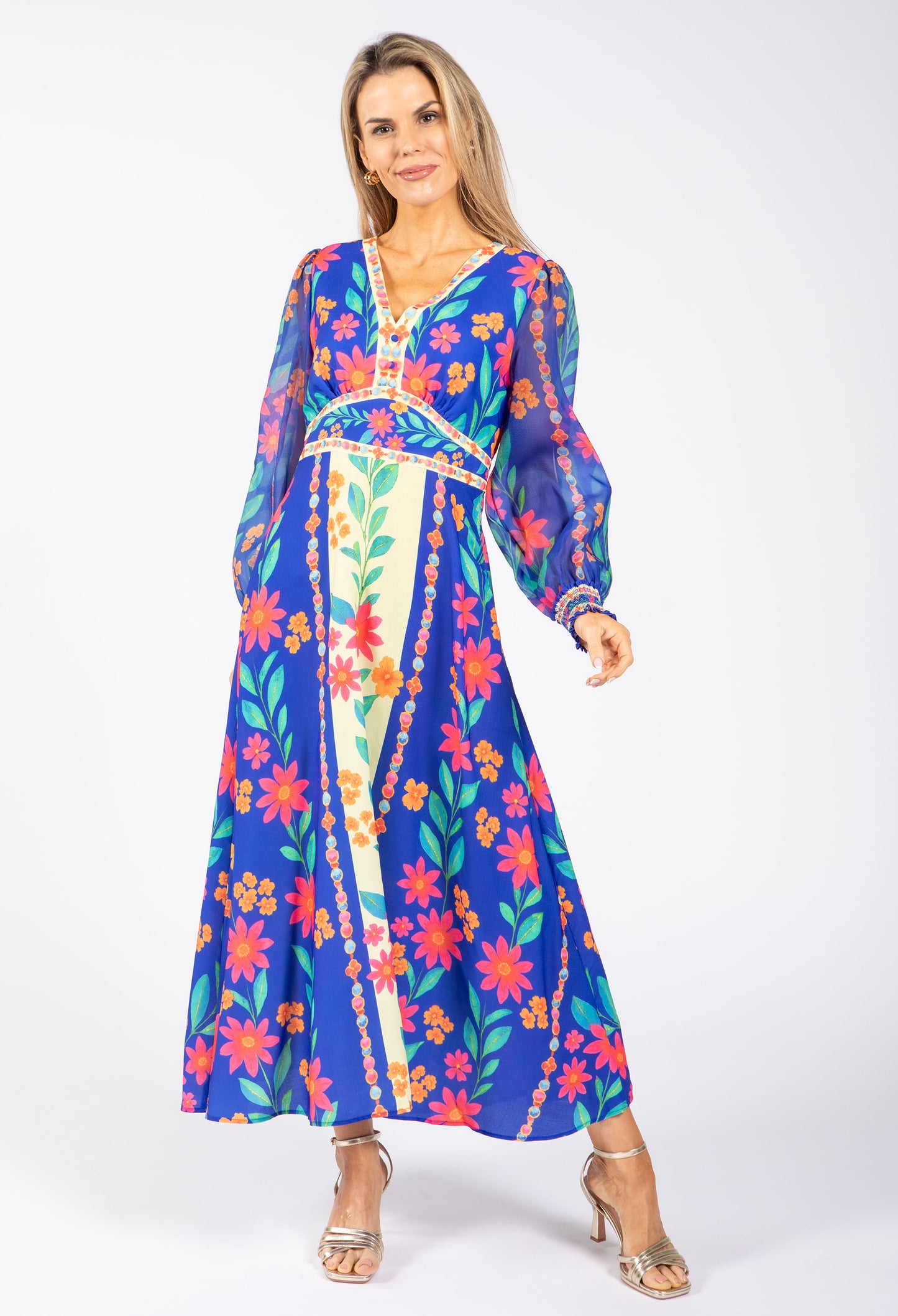 Floral Print Midi Dress