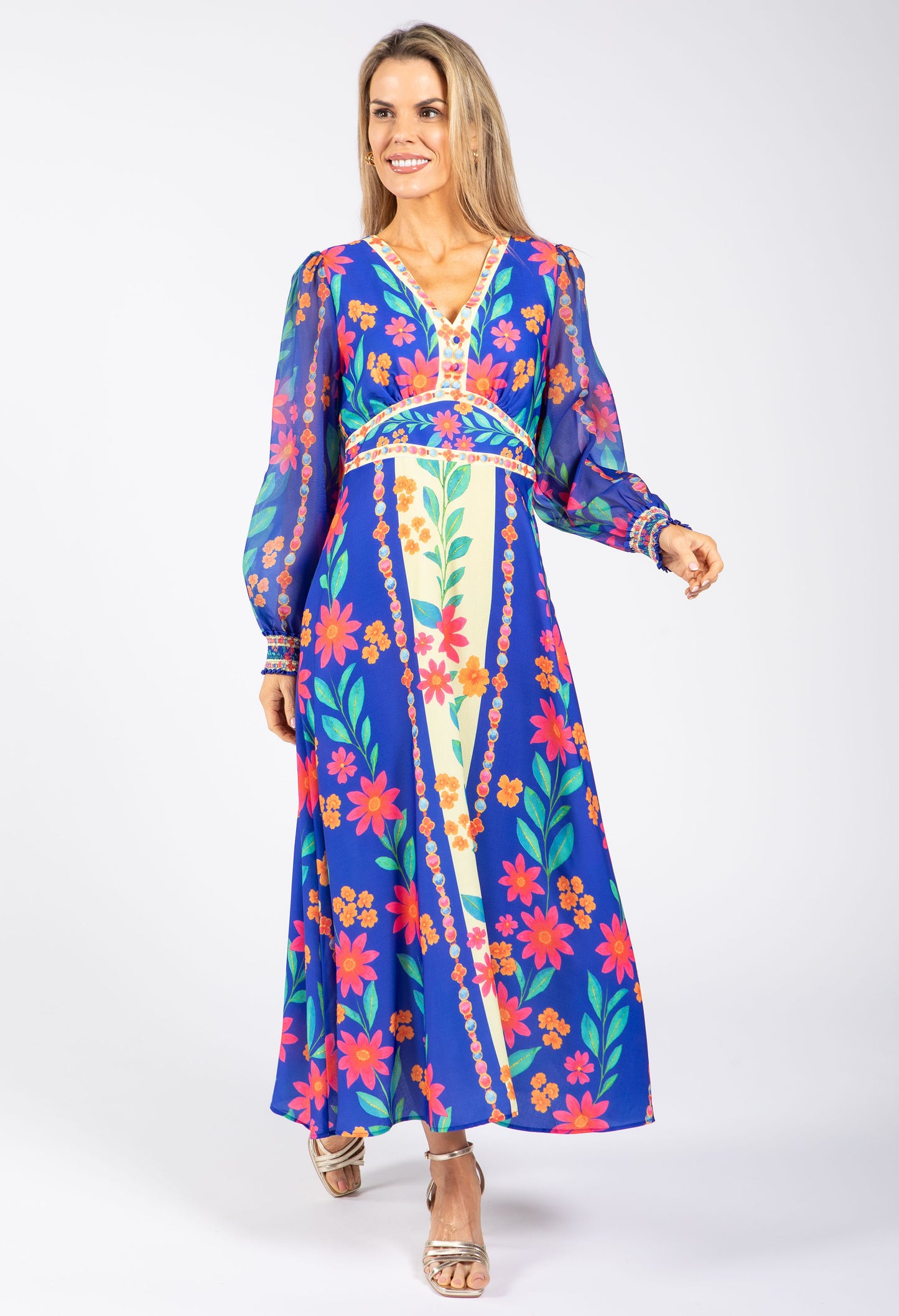 Floral Print Midi Dress