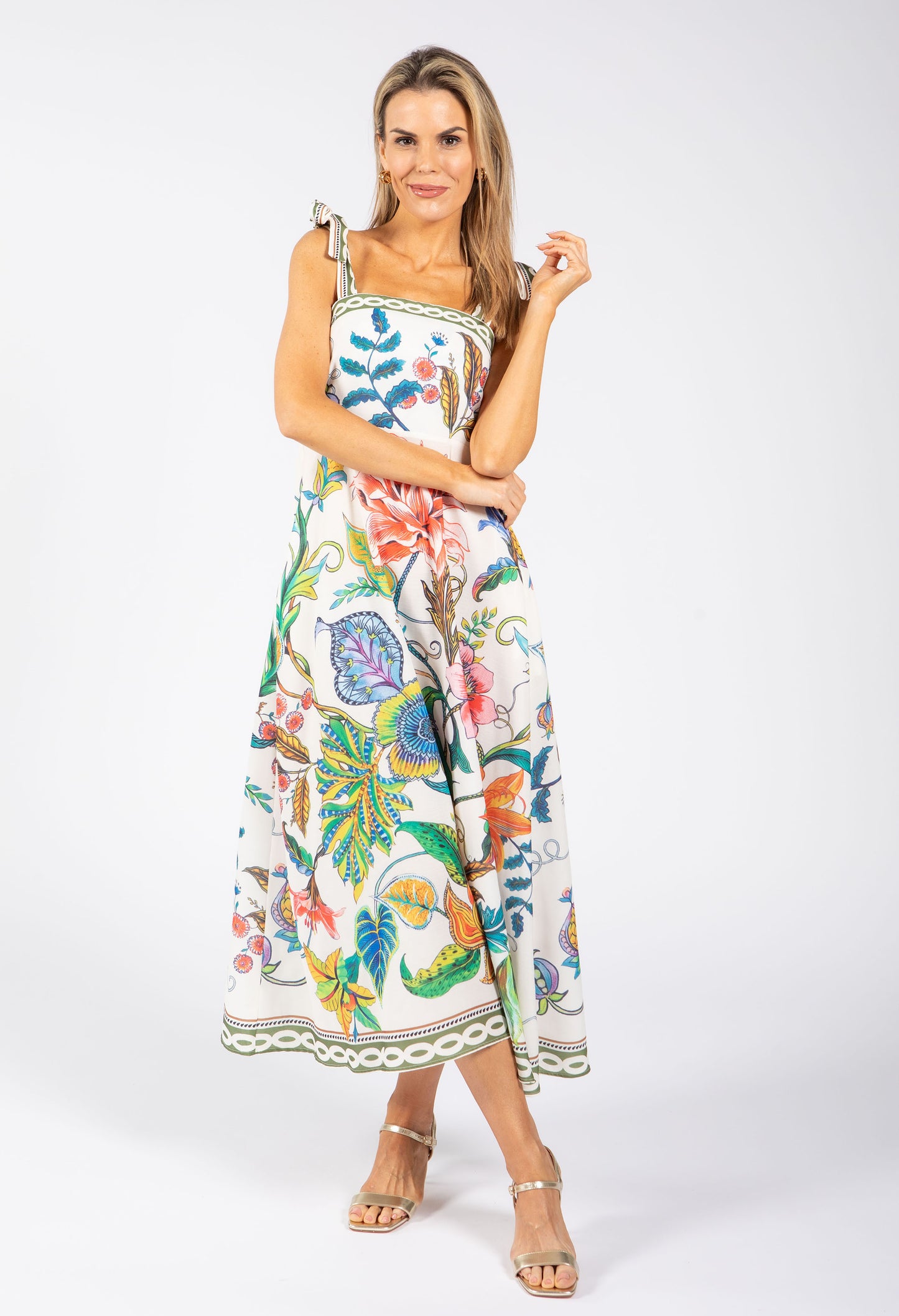 Floral Print Midi Dress