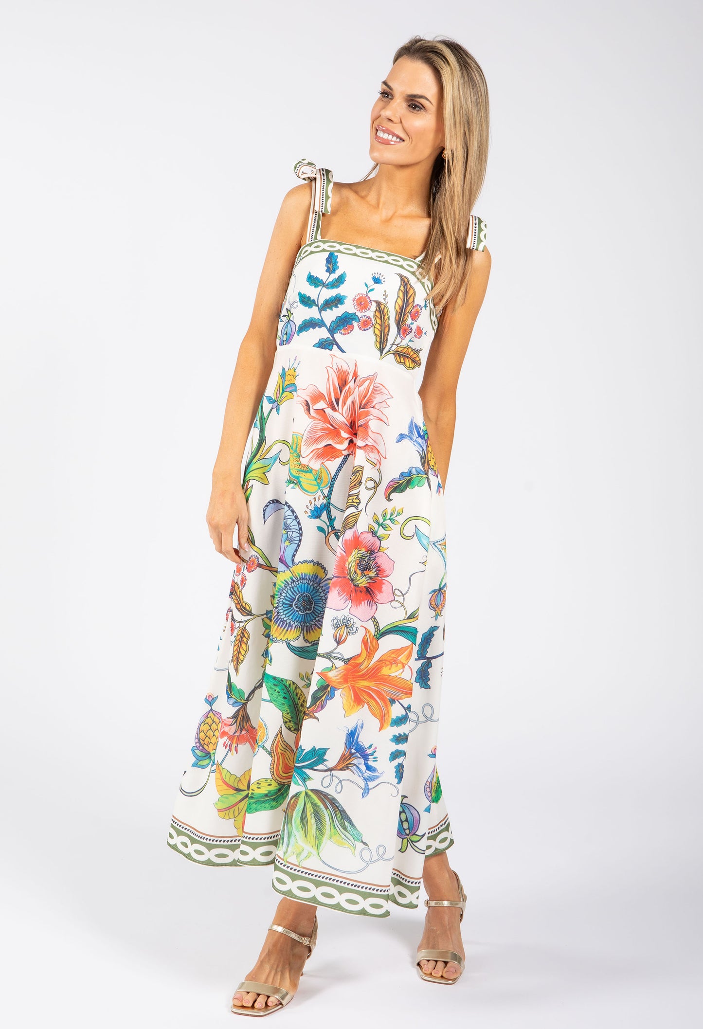 Floral Print Midi Dress