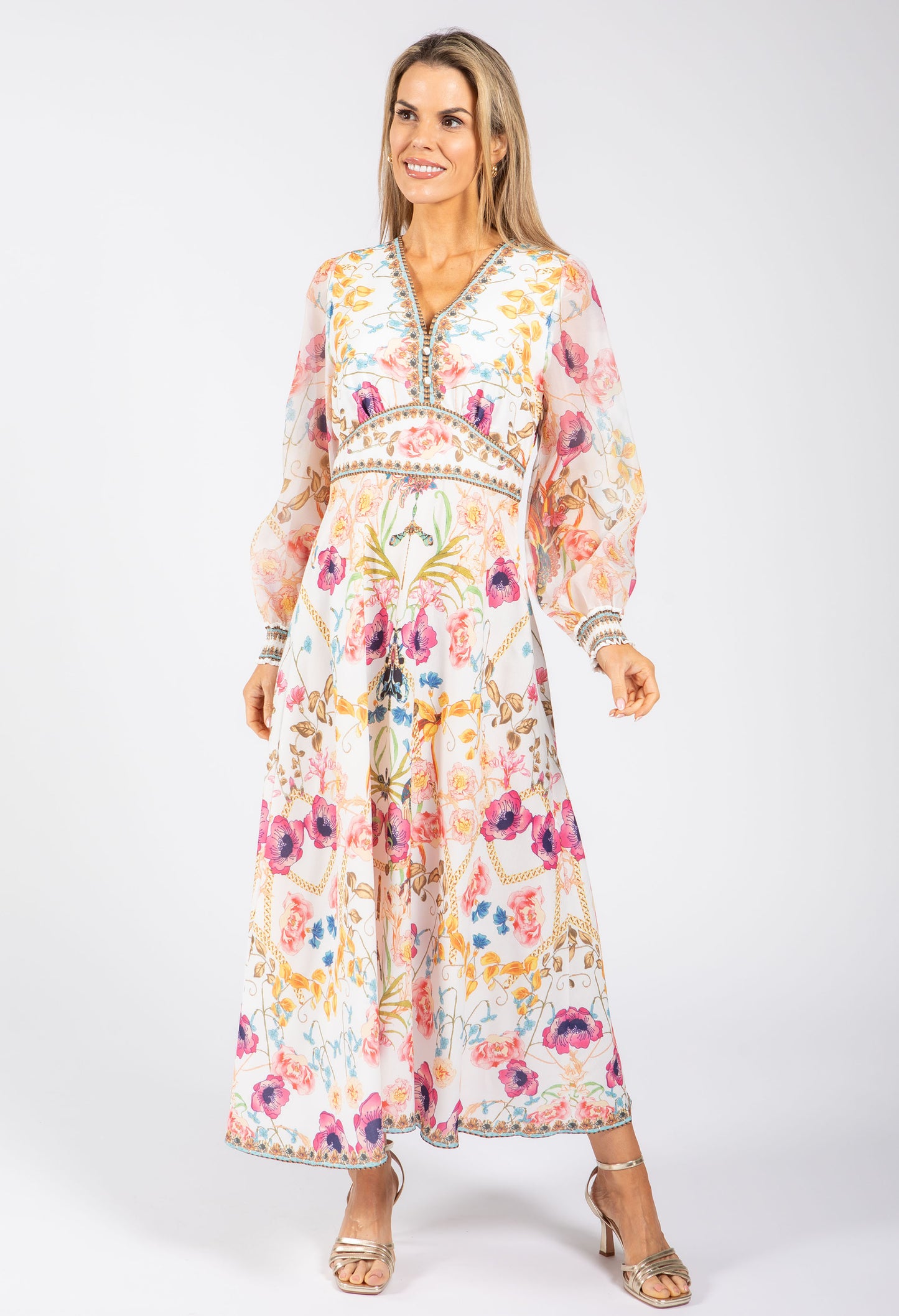 Floral Print Midi Dress