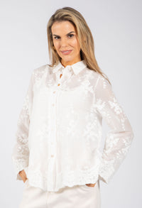 Floral Embroidered Shirt
