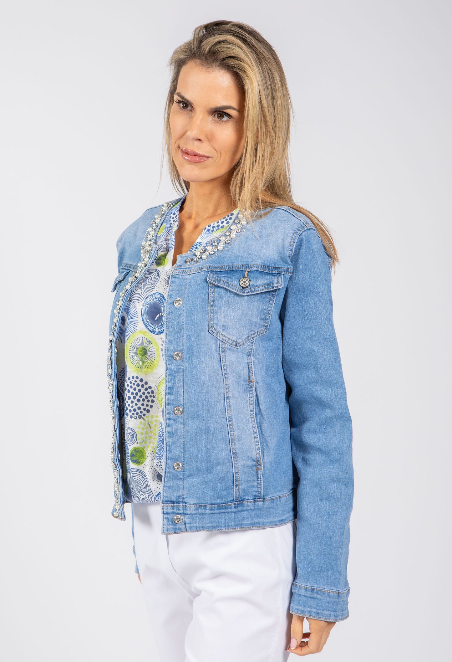 Helene Slim Fit Denim Jacket