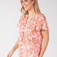 Tilka Leaf Print Top