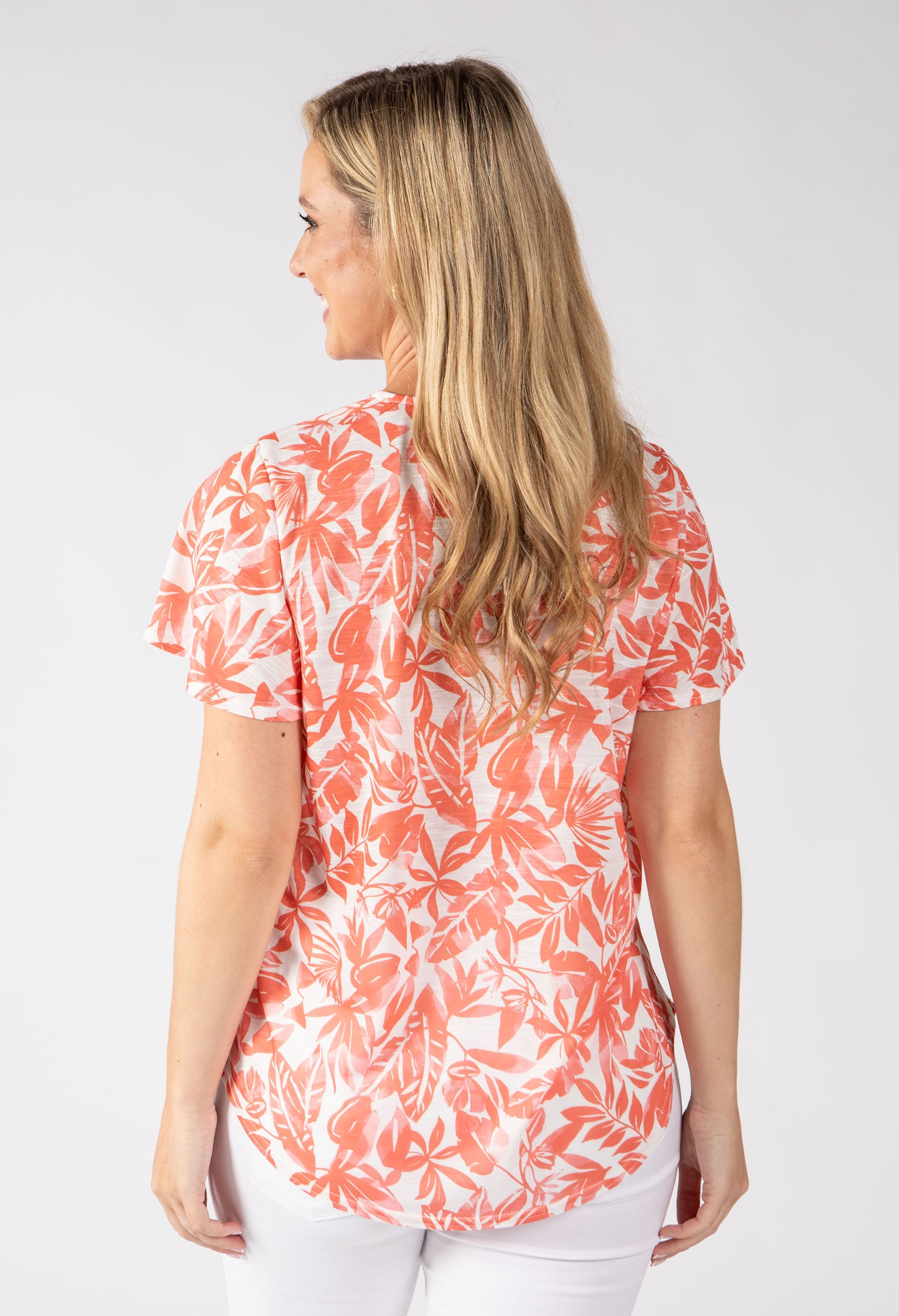Tilka Leaf Print Top
