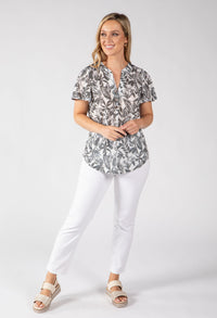 Tilka Leaf Print Top
