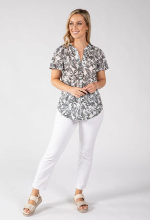 Tilka Leaf Print Top