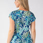 Tlagoon Leaf Print Top