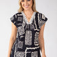 Tidore Abstract Print Top