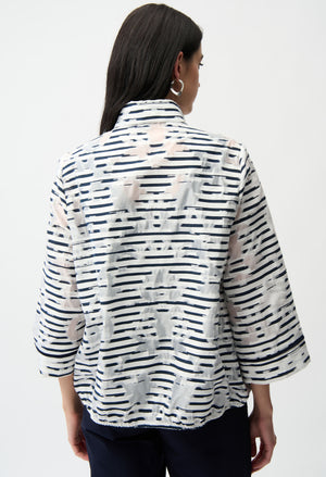 Sporty Striped Zipper Jacket