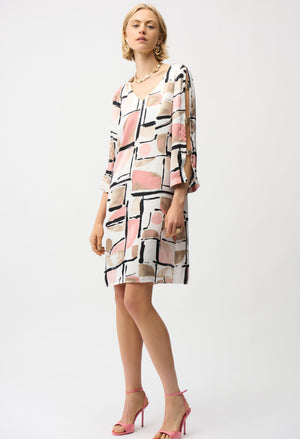 Mini Shift V-neck Dress