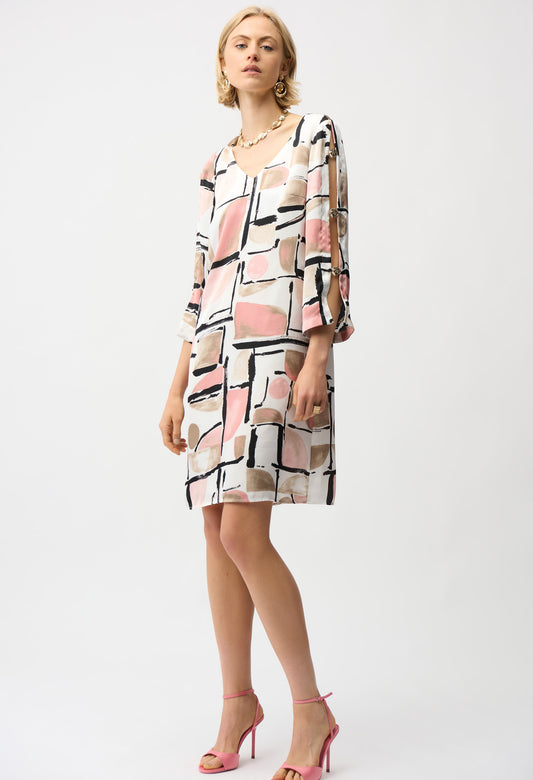 Mini Shift V-neck Dress