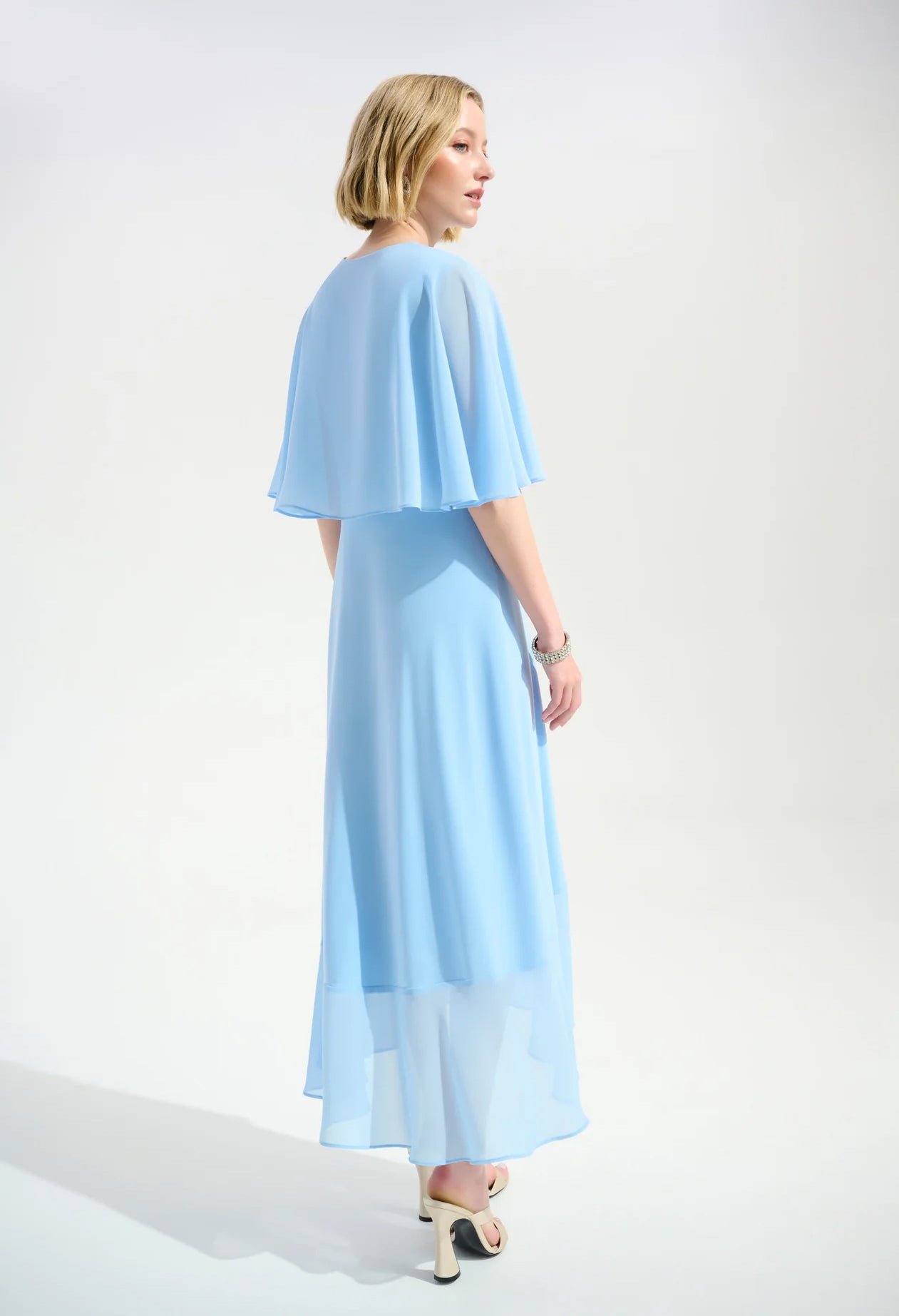 V-neck Wrap Midi Dress