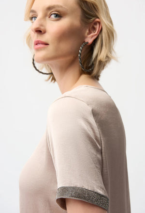 Crew Neck Jewel Top