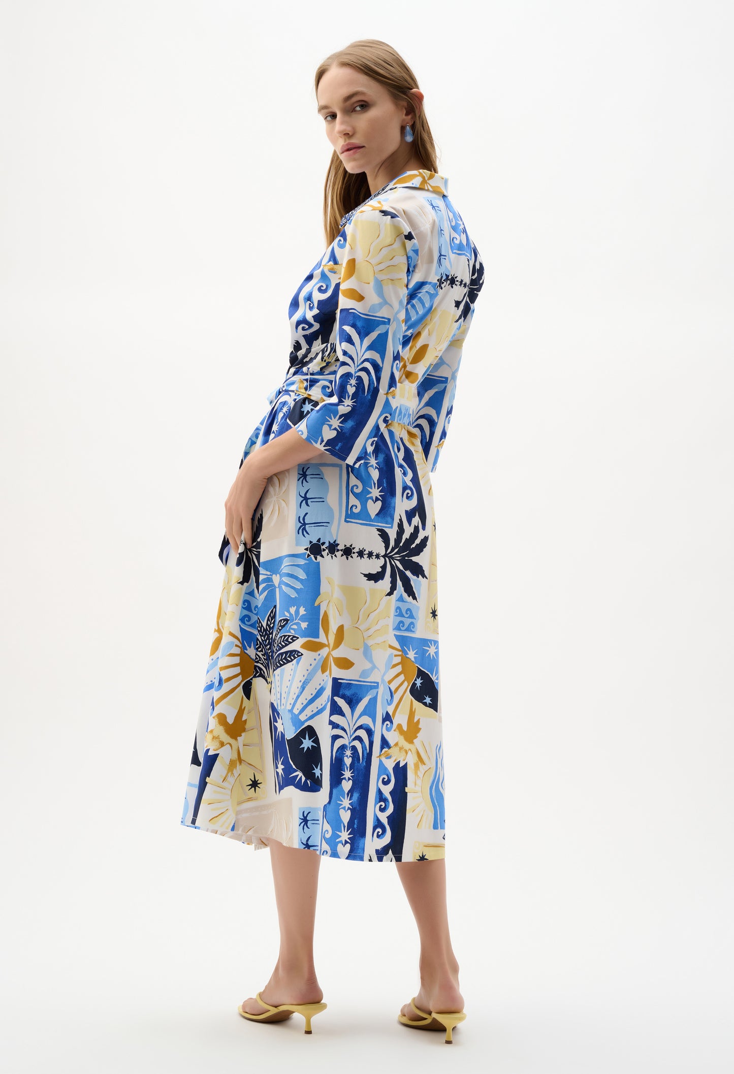 Floral V-neck Wrap Dress