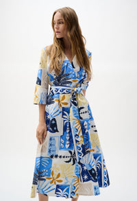 Floral V-neck Wrap Dress