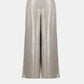 Foiled Linen Pull-on Wide Leg Trousers