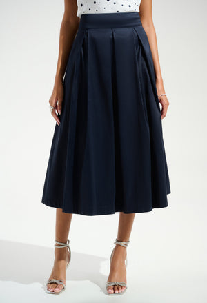 Elegant High-waist A-line Skirt