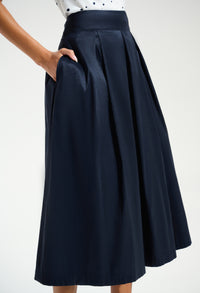 Elegant High-waist A-line Skirt