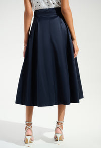 Elegant High-waist A-line Skirt