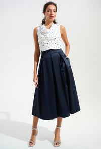 Elegant High-waist A-line Skirt