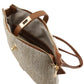 Straw Look Crossbody Bag