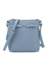 Woven Front Crossbody Bag