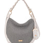 Striped Woven Curve Bag