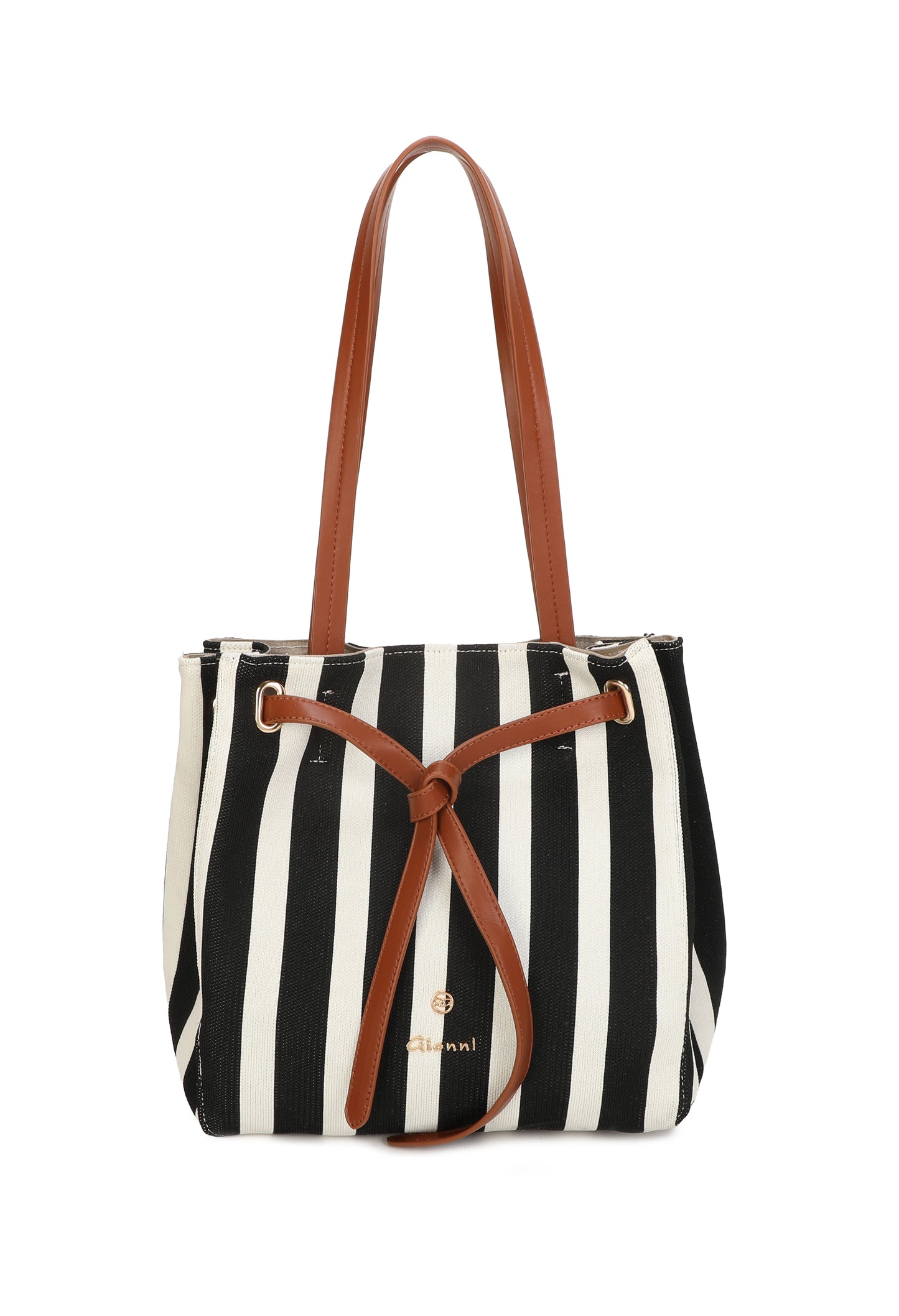 Striped Shopper Bag