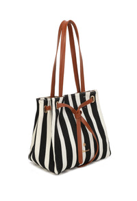 Striped Shopper Bag