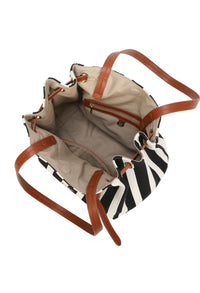 Striped Shopper Bag