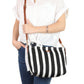 Striped Shopper Bag
