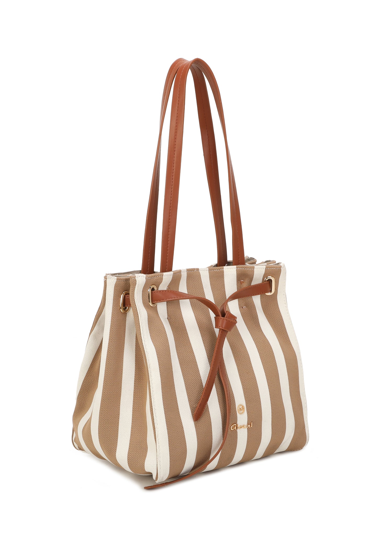 Striped Shopper Bag