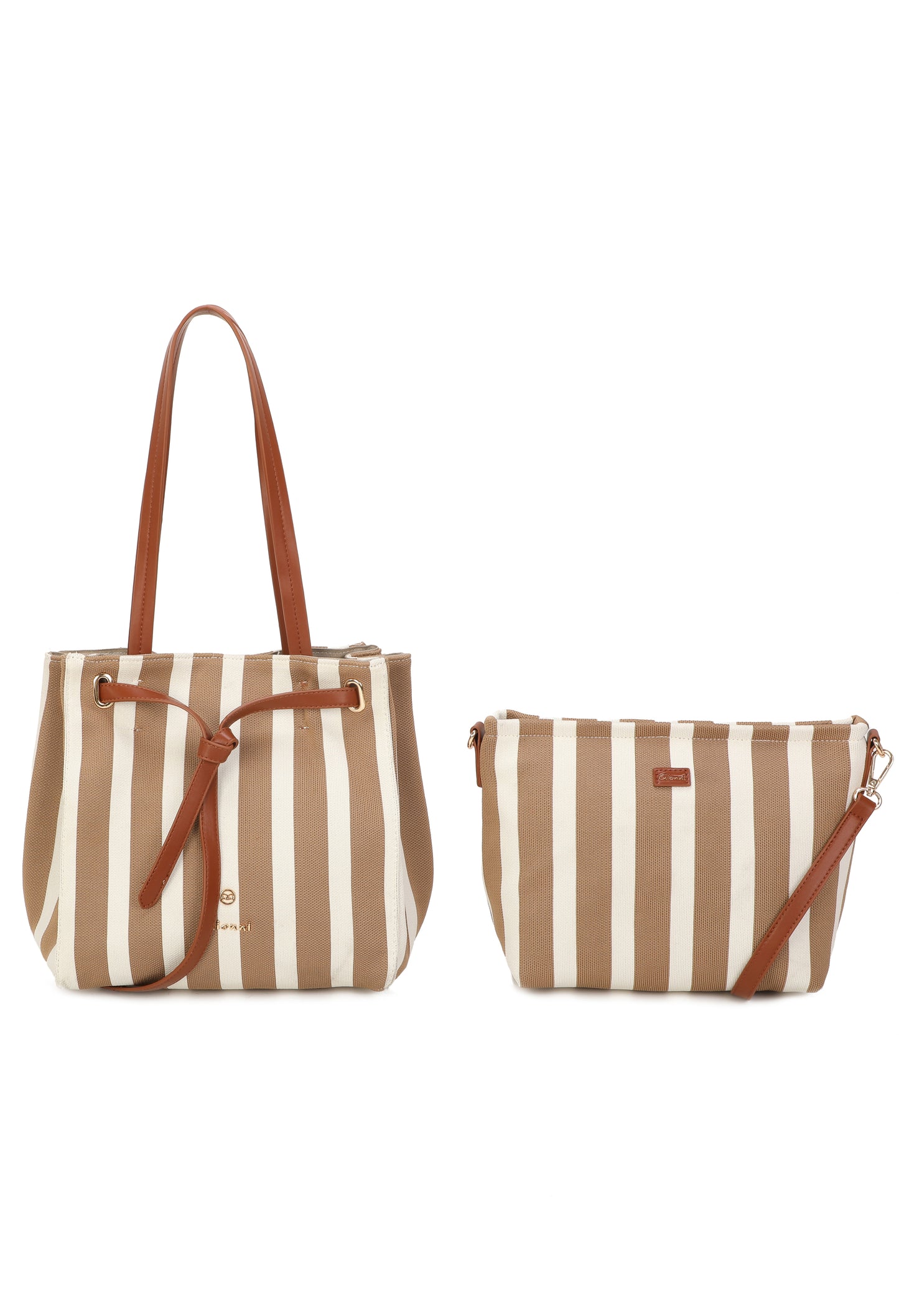 Striped Shopper Bag
