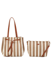 Striped Shopper Bag